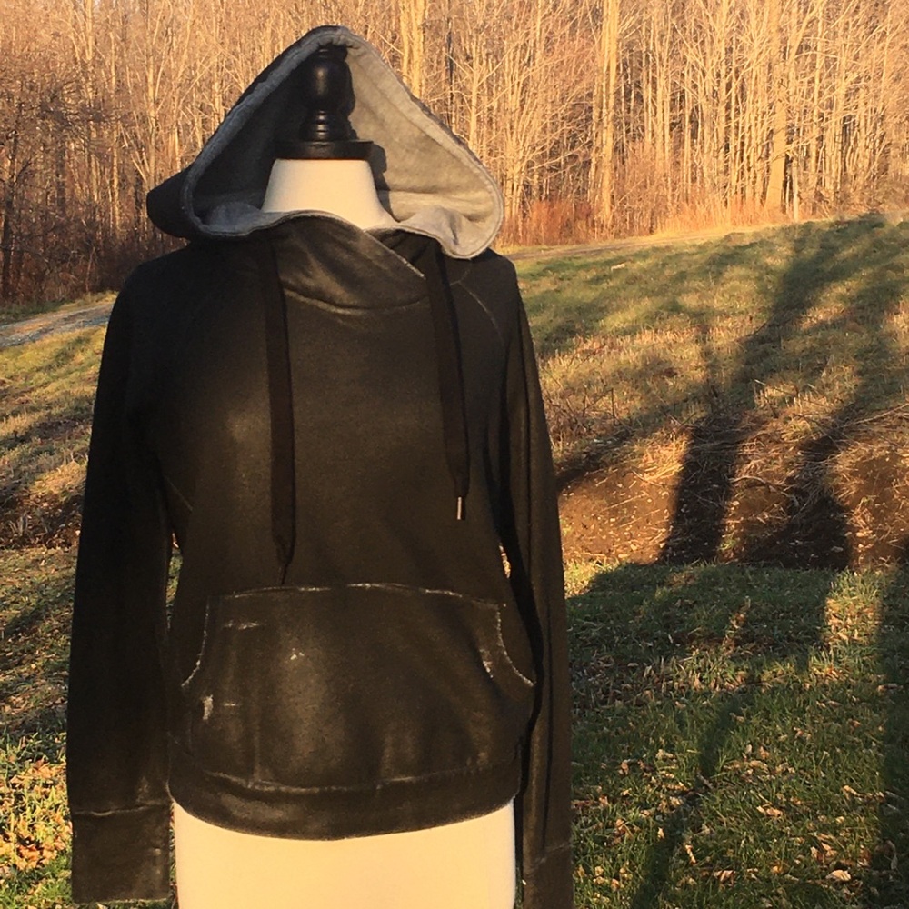 NSF Distressed Coated Hoodie